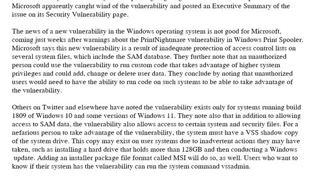 Windows 10/11 vulnerability exposes admin passwords to local users - Tinews.us смотреть онлайн