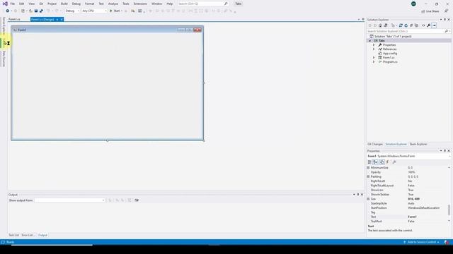 C# Tabs in Visual Studio смотреть онлайн