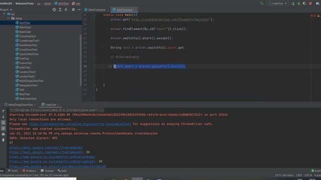 Alert Handling in Selenium WebDriver смотреть онлайн
