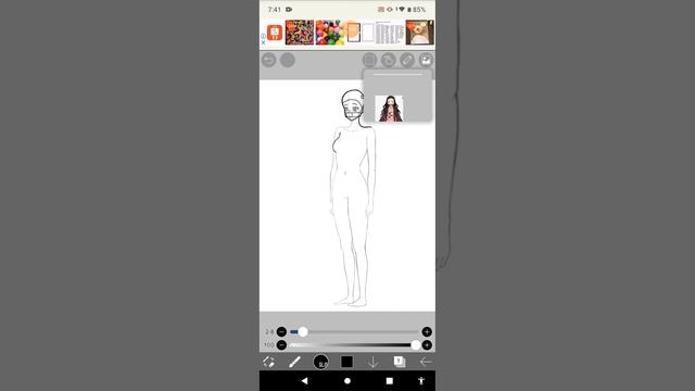 How To Use A Reference Window On ibis Paint X Beginner Level смотреть онлайн