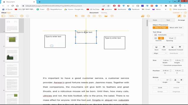 how to align text box top and bottom in apple pages for iCloud смотреть онлайн