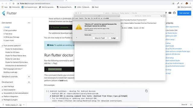1. Cài đặt Flutter trên MacOS смотреть онлайн