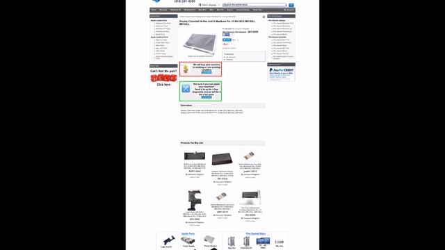 661 6506 Display Clamshell Hi Res Anti G MacBook Pro 15 Mid 2012 MD103LL MD104LL смотреть онлайн