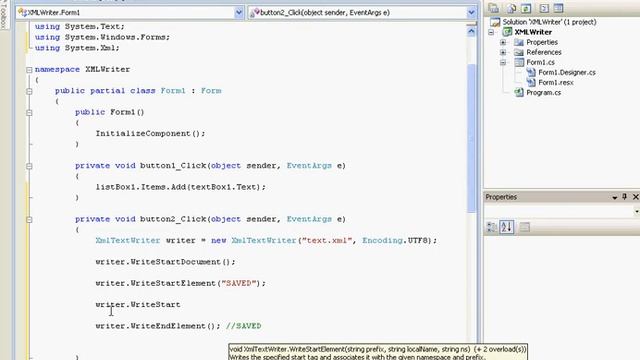 [C#/XML] Write a XML file смотреть онлайн