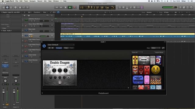 Awesome metal/djent guitar tone with free Logic Pro X plugins! смотреть онлайн