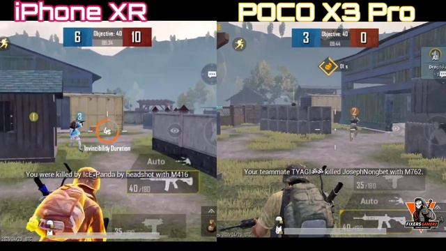 iPhone Xr vs Poco X3 Pro Pubg Test⚡ poco x3 pro vs iPhone xr Speed test | poco 90fps vs iphone 60fp смотреть онлайн