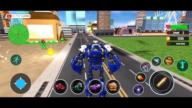 Flying Tiger Robot Car Game - Robot Fight Gameplay - Android Games смотреть онлайн