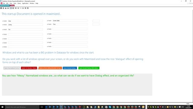 DataEase 8.5 Window types and Modal form смотреть онлайн