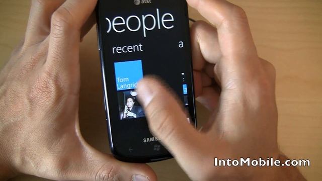 AT&T Samsung Focus Windows Phone 7 software review and tour - Super AMOLED and WP7 смотреть онлайн