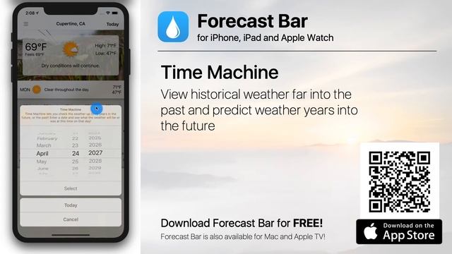 Forecast Bar for iOS - Time Machine (12) смотреть онлайн
