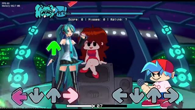 FNF Miku 3D Reskin Showcase WIP