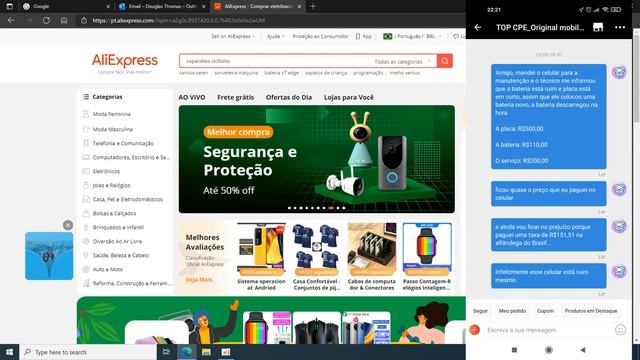 IPHONE 8 DO ALIEXPRESS CHEGOU QUEBRADO!! TIVE QUE ABRIR UMA DISPUTA E PEGAR O DINHEIRO DE VOLTA!! смотреть онлайн