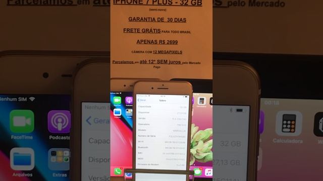 Apple IPhone 7 Plus 32GB- Original- Semi_novo_excelente -Estado_ Com garantia смотреть онлайн