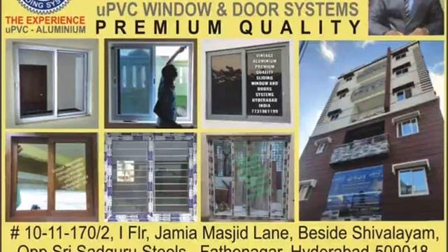 Vintage uPVC - Aluminium Premium Quality Sliding Window and Door Systems Hyderabad 7731961199 смотреть онлайн
