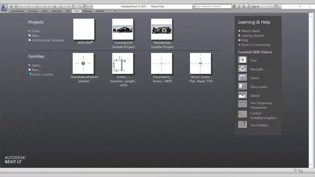 00 Revit Startup Window смотреть онлайн