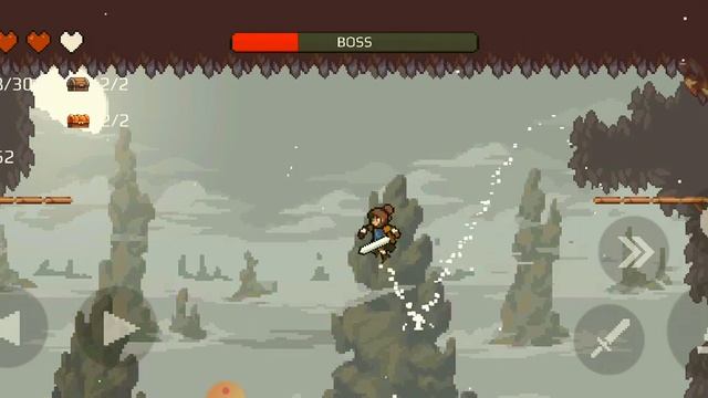 *Apple Knight 2nd Boss fight.* World 2 level 10 DARK KNIGHT.| boss level walthrough. смотреть онлайн