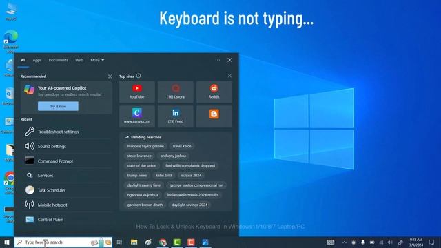 How To Lock & Unlock Keyboard In Windows 11 / 10 / 8 / 7 Laptop Or PC | Unlock Keyboard Laptop смотреть онлайн
