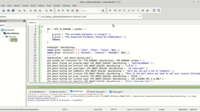 GTK - GtkAboutDialog Part-02 смотреть онлайн