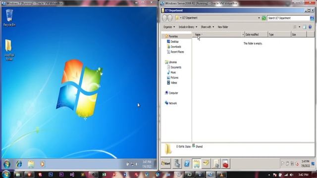 How to Share Folder and Folder Redirection in Windows Server 2008 R2 CSS NCII Part 5 смотреть онлайн