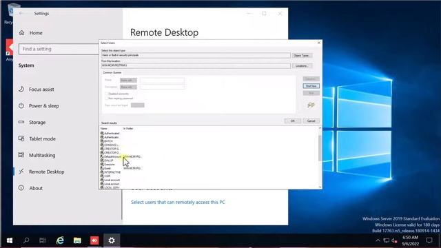 Enable Remote Desktop for the local users in Windows Server 2019 смотреть онлайн