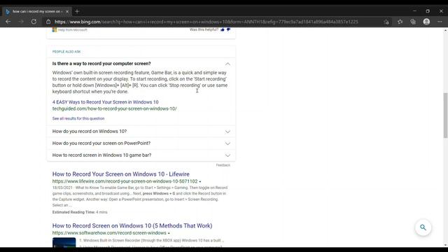 How to Record Screen, (Windows 10) смотреть онлайн