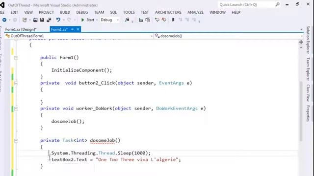 Modify UI Control form a separate Thread C# Part II смотреть онлайн