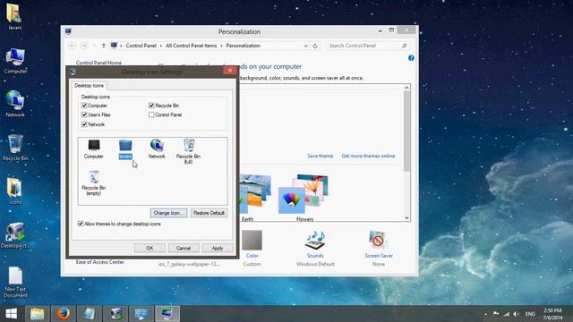 how to change desktop icons on windows 8 (easy way) смотреть онлайн