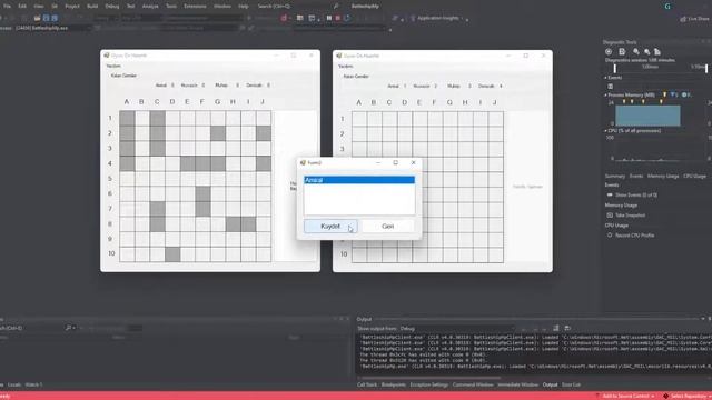 C# Server - Client Multiplayer Battleship Game - How To Run? смотреть онлайн