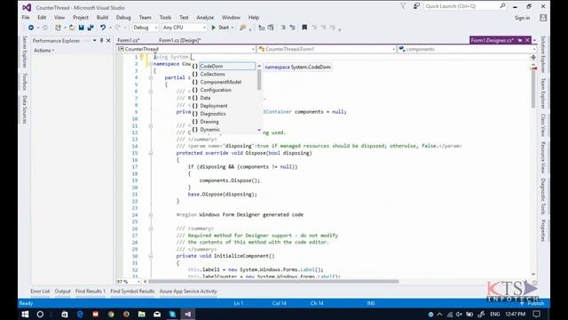 Tutorial 8 | Multithreaded programming in VC# смотреть онлайн