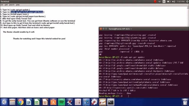 How to get Paper theme on Ubuntu 16.04 LTS смотреть онлайн