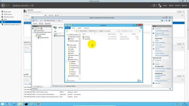 Windows Server 2012 R2 - Webový server, změna defaultního nastavení смотреть онлайн