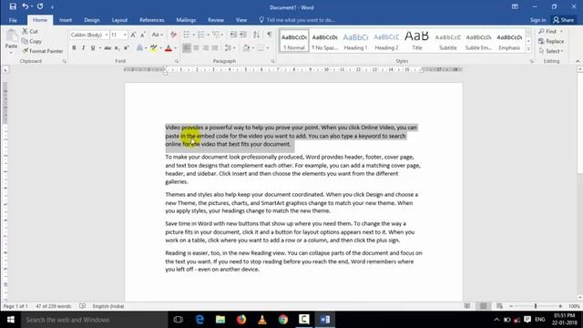 Microsoft office word 2016 tutorial part 1 смотреть онлайн