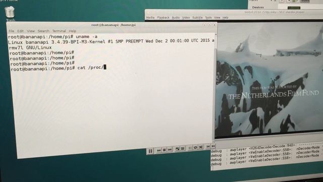 banana pi BPI-M3 720P test on linux debian 8 смотреть онлайн