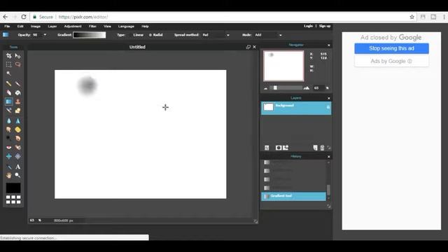 Pixlr Editor Tutorial Lesson:4 (Gradient tool) in hindi смотреть онлайн