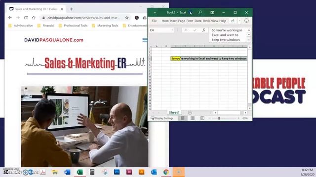 How to use one large screen for multiple windows and work at the same time using Microsoft Windows. смотреть онлайн
