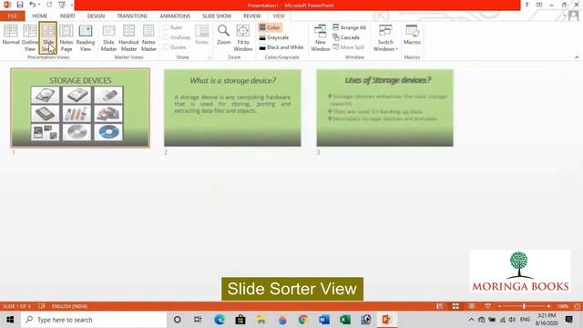 MS PowerPoint 2013 - Different Presentation Views in MS PowerPoint 2013 in Windows 10 смотреть онлайн