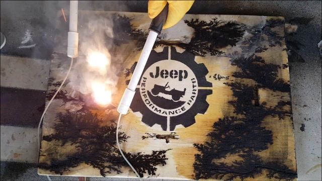Lichtenberg Burning and Coloring a Jeep Parts Crate - Start to Finish смотреть онлайн
