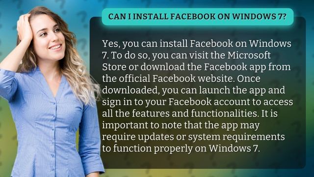 Can I install Facebook on Windows 7? смотреть онлайн