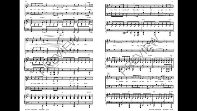 Waving Through a Window (from Dear Evan Hansen) (SATB Choir) - Arranged by Roger Emerson смотреть онлайн