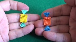 Конфеты из бисера способом параллельного плетения