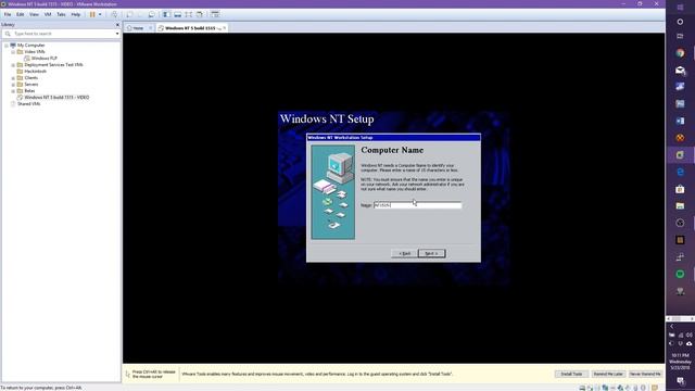 INSTALLING WINDOWS NT 5.0 BUILD 1515 IN VMWARE WORKSTATION смотреть онлайн