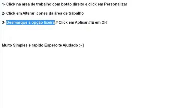 Como Remover lixeira do Desktop Windows 7 смотреть онлайн