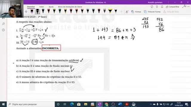 Resolução IME 2019 - Química - Rodolfo Quinelato (Aula 1) смотреть онлайн