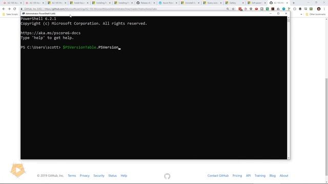 Azure PowerShell Scripting Tutorial: Install PowerShell Core смотреть онлайн