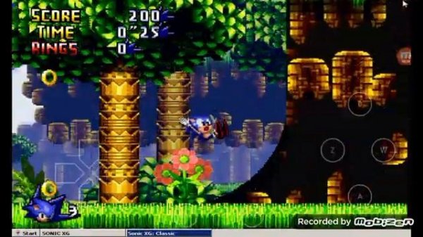 sonic XG on android gameplay in winlator