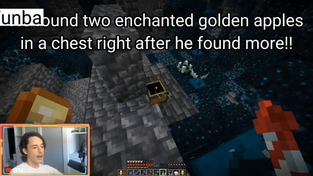 He got 6 enchanted golden apples in one place??? - Wunba смотреть онлайн
