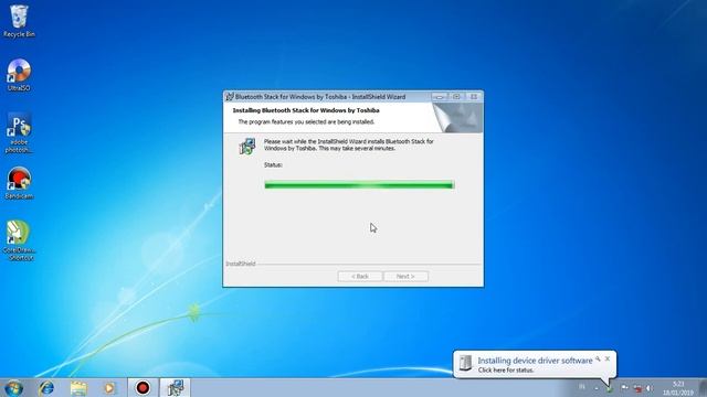 Instal Bluetooth Toshiba