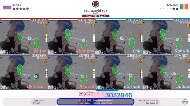 Last second win osu! World Cup (OWC 2018) Russia vs Romania смотреть онлайн