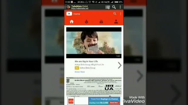 how to download youtube video in mobile/ youtube downloader /hindi tutorial смотреть онлайн