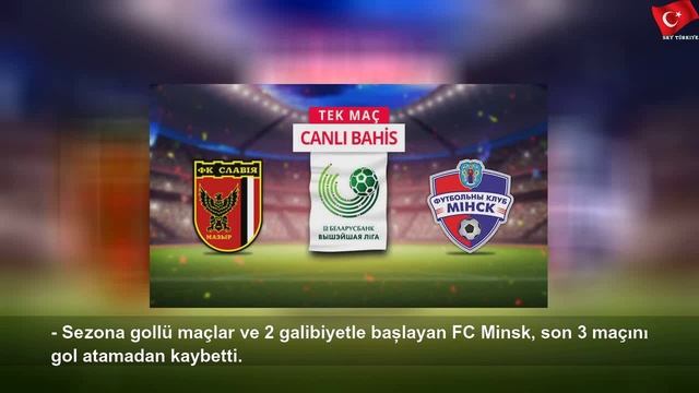 Slavia Mozyr - FC Minsk maçı canlı bahis ve tek maç seçenekleriyle Misli.com’da! смотреть онлайн
